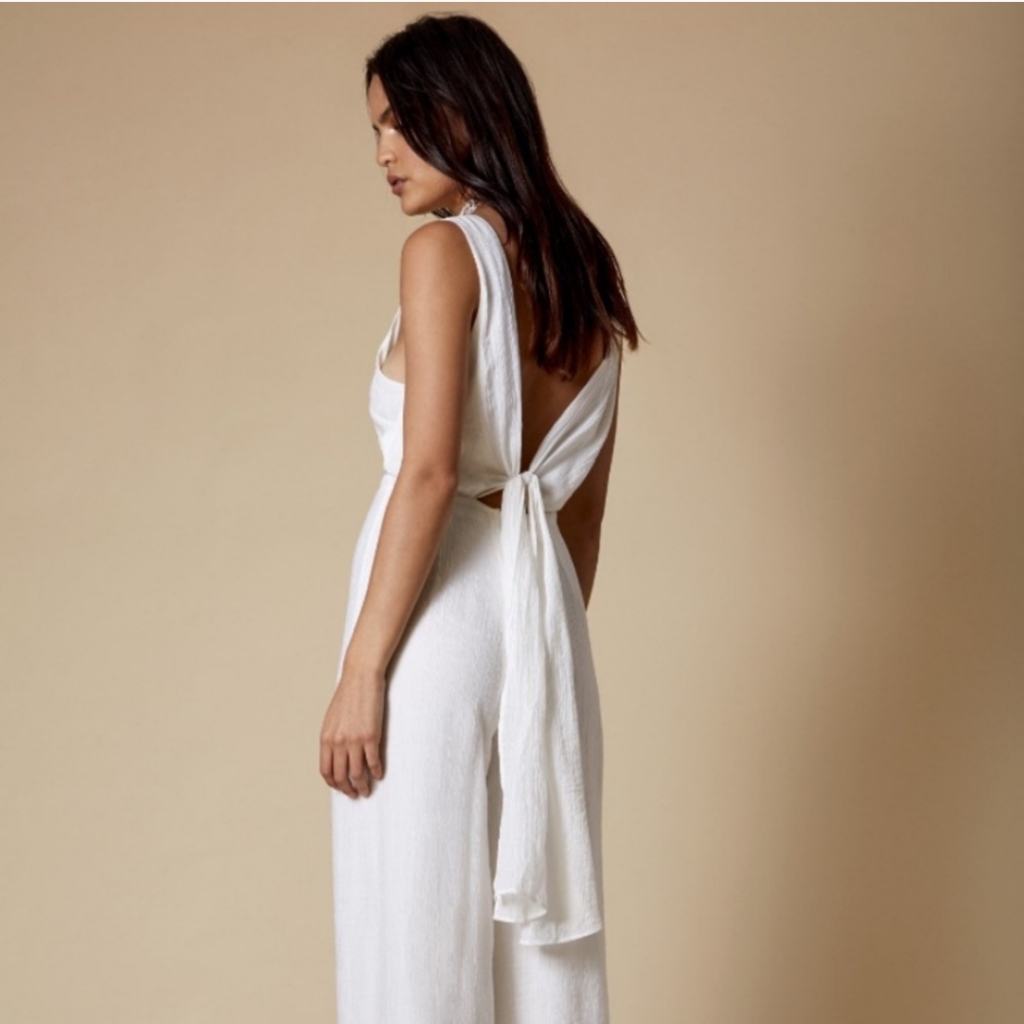 Winona Australia Clara Bow Jumpsuit Textured White 4
